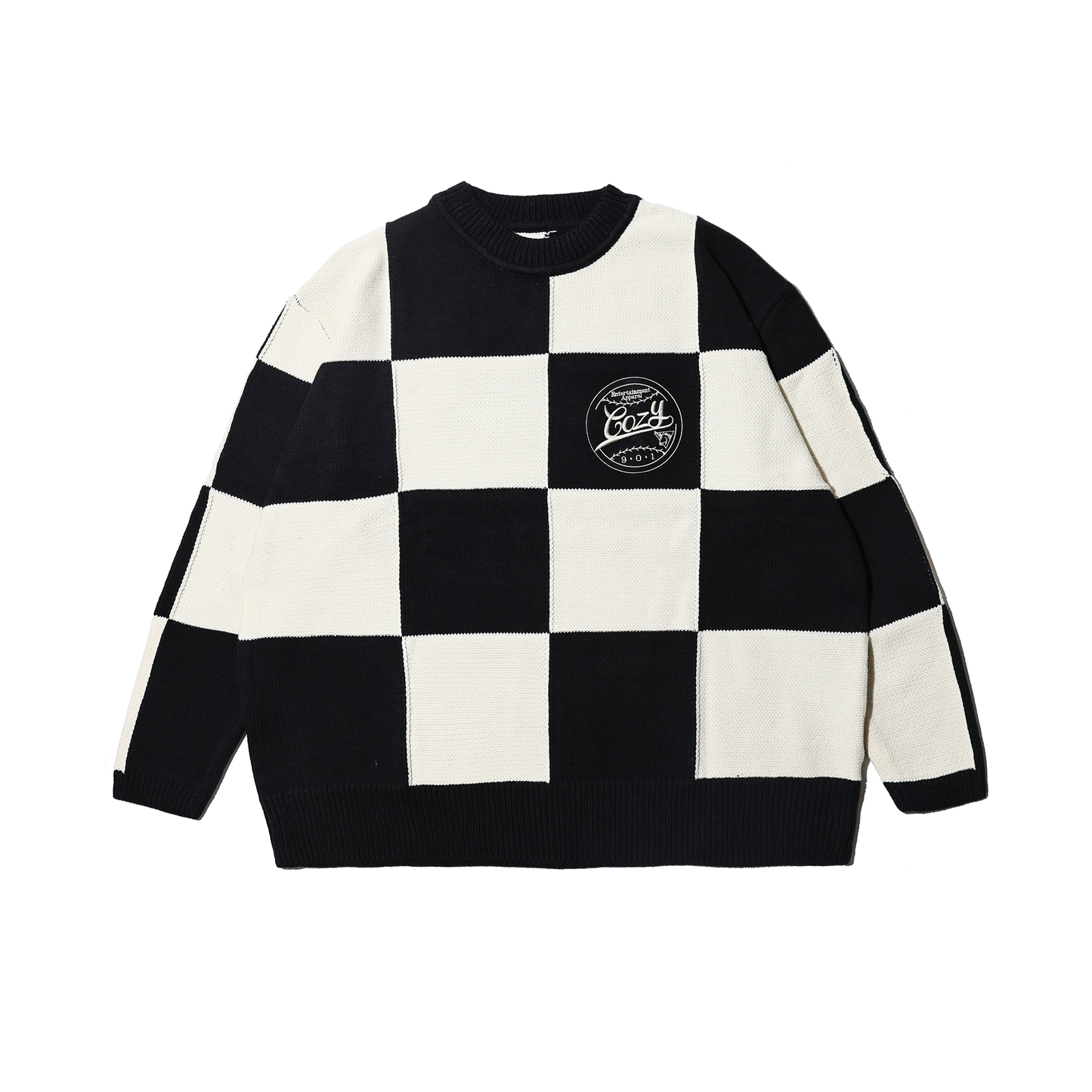 COZY Block Check Knit