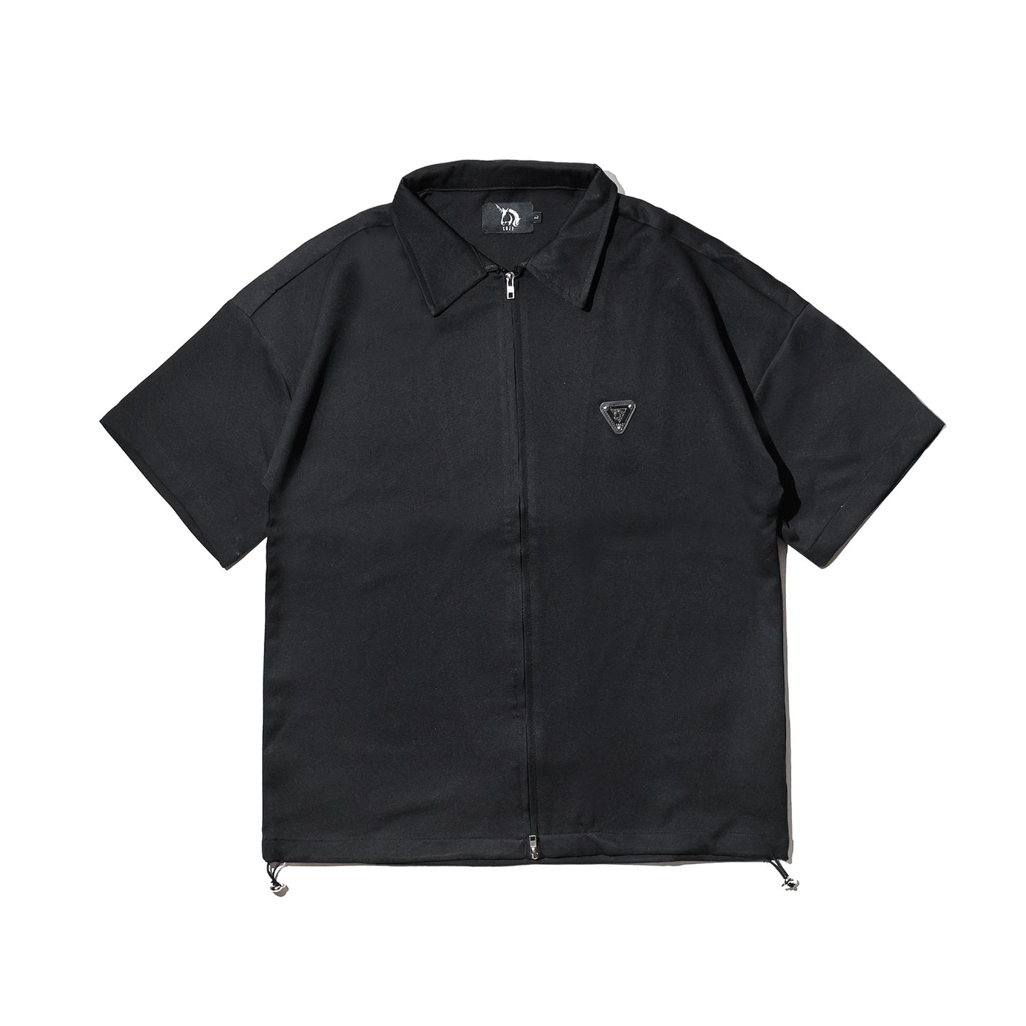 COZY Emblem Zipper Shirt