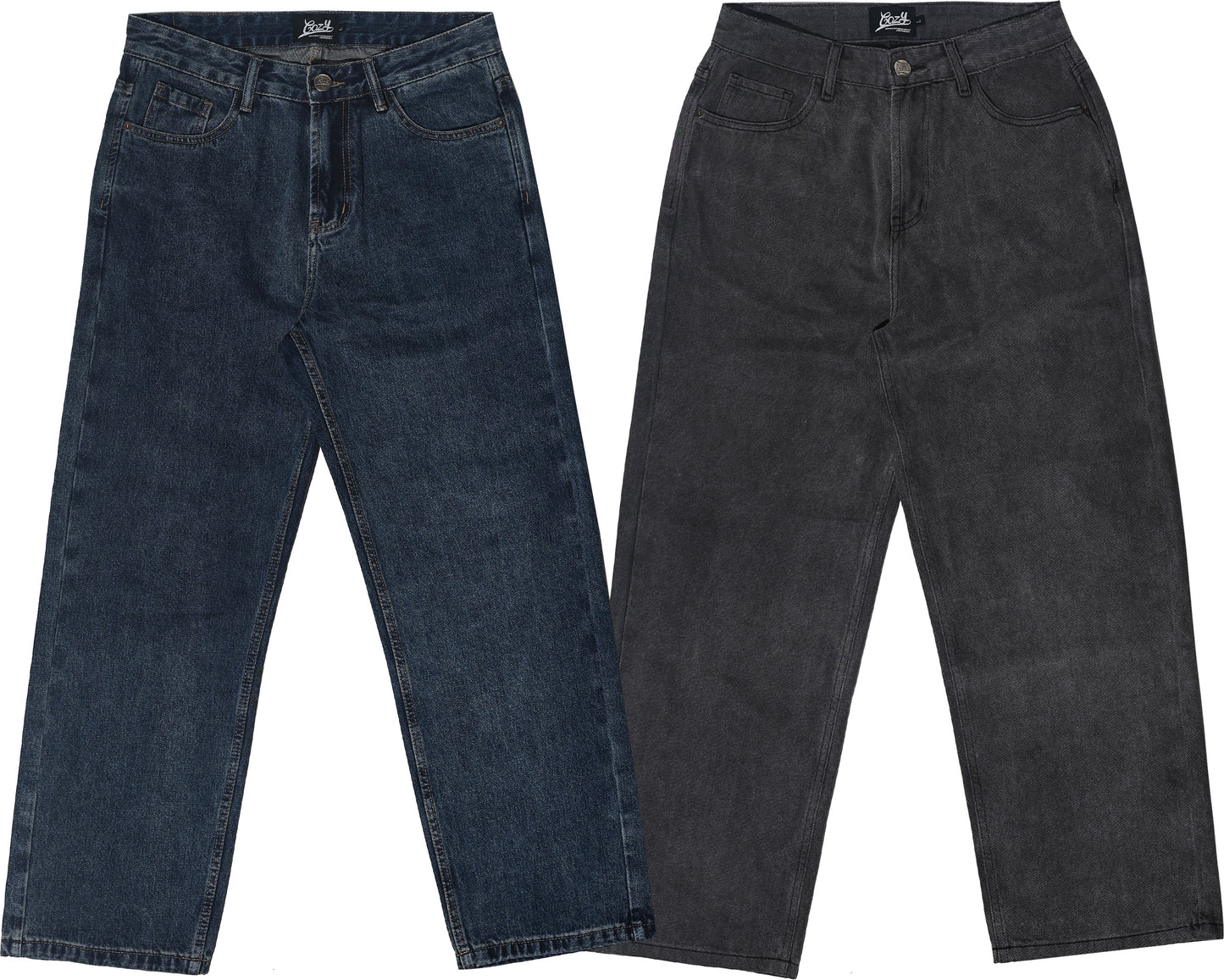 COZY Wide Straight Denim Pants