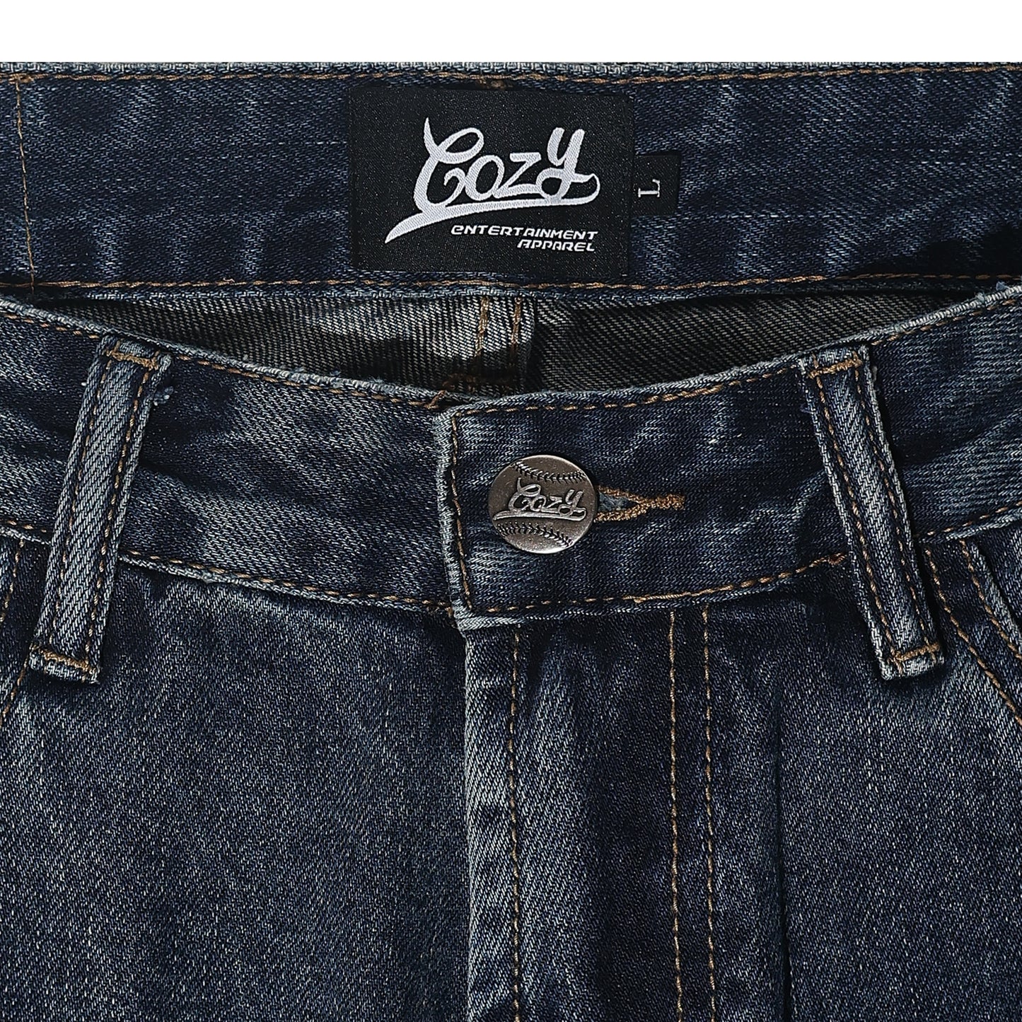 COZY Wide Straight Denim Pants