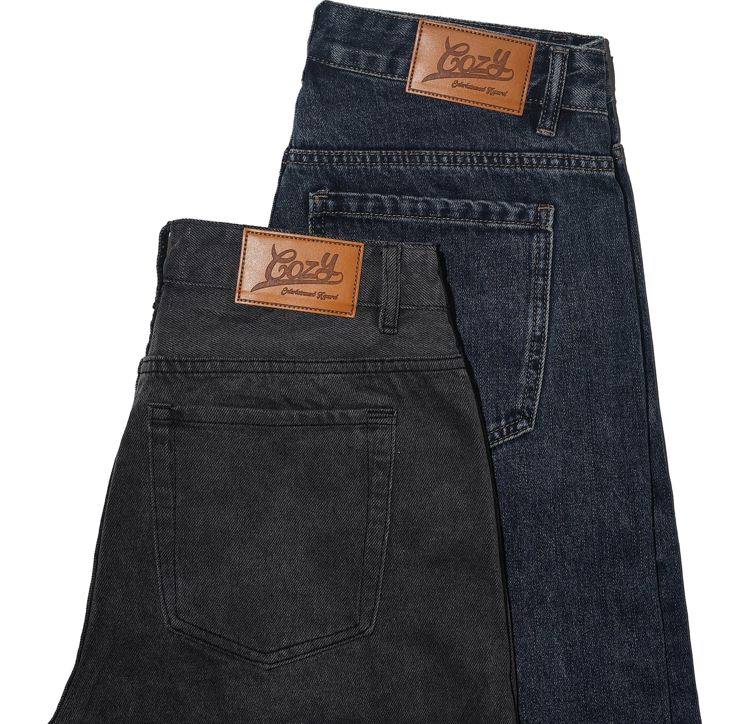 COZY Wide Straight Denim Pants