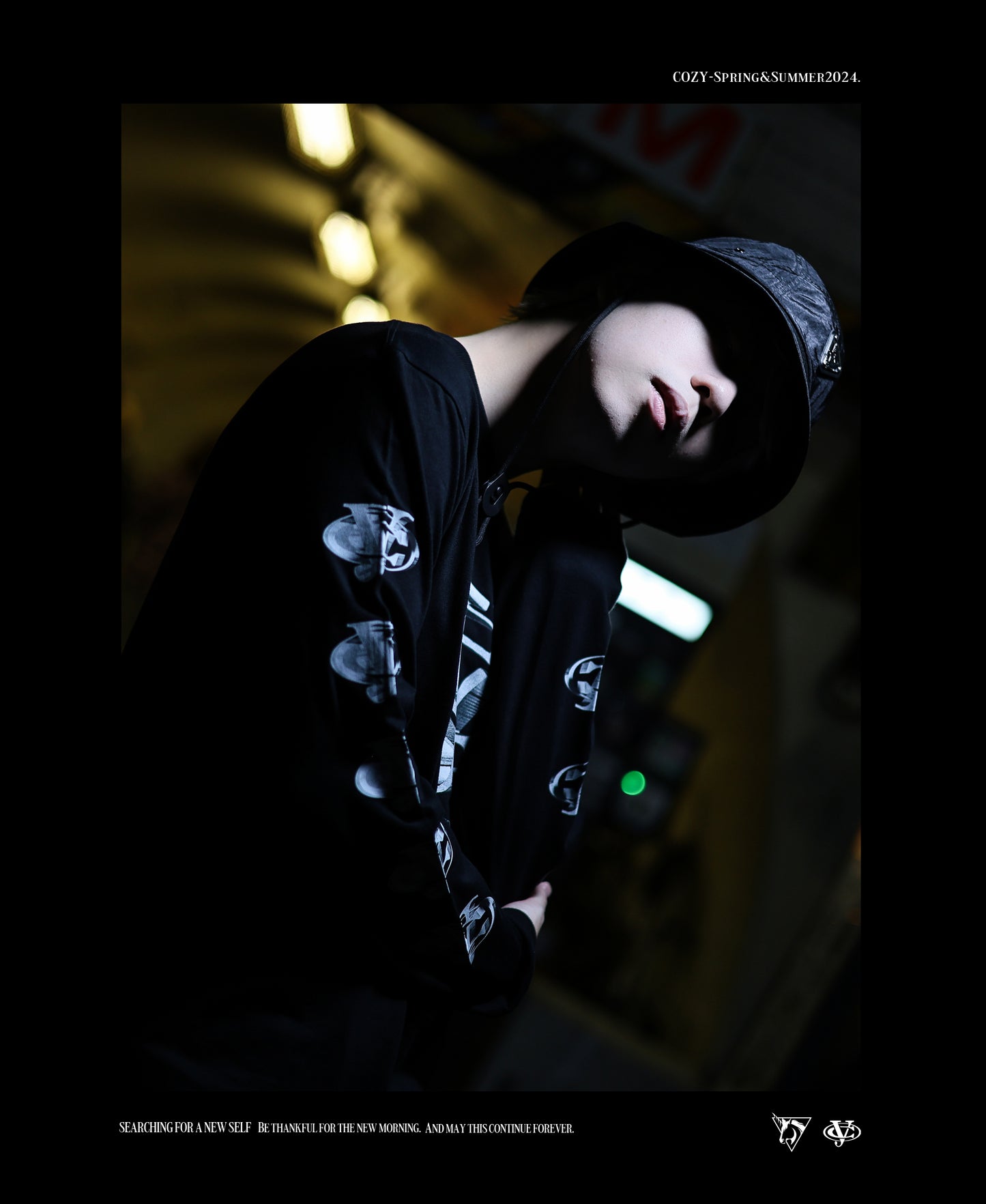 COZY Emblem Nylon Bucket Hat