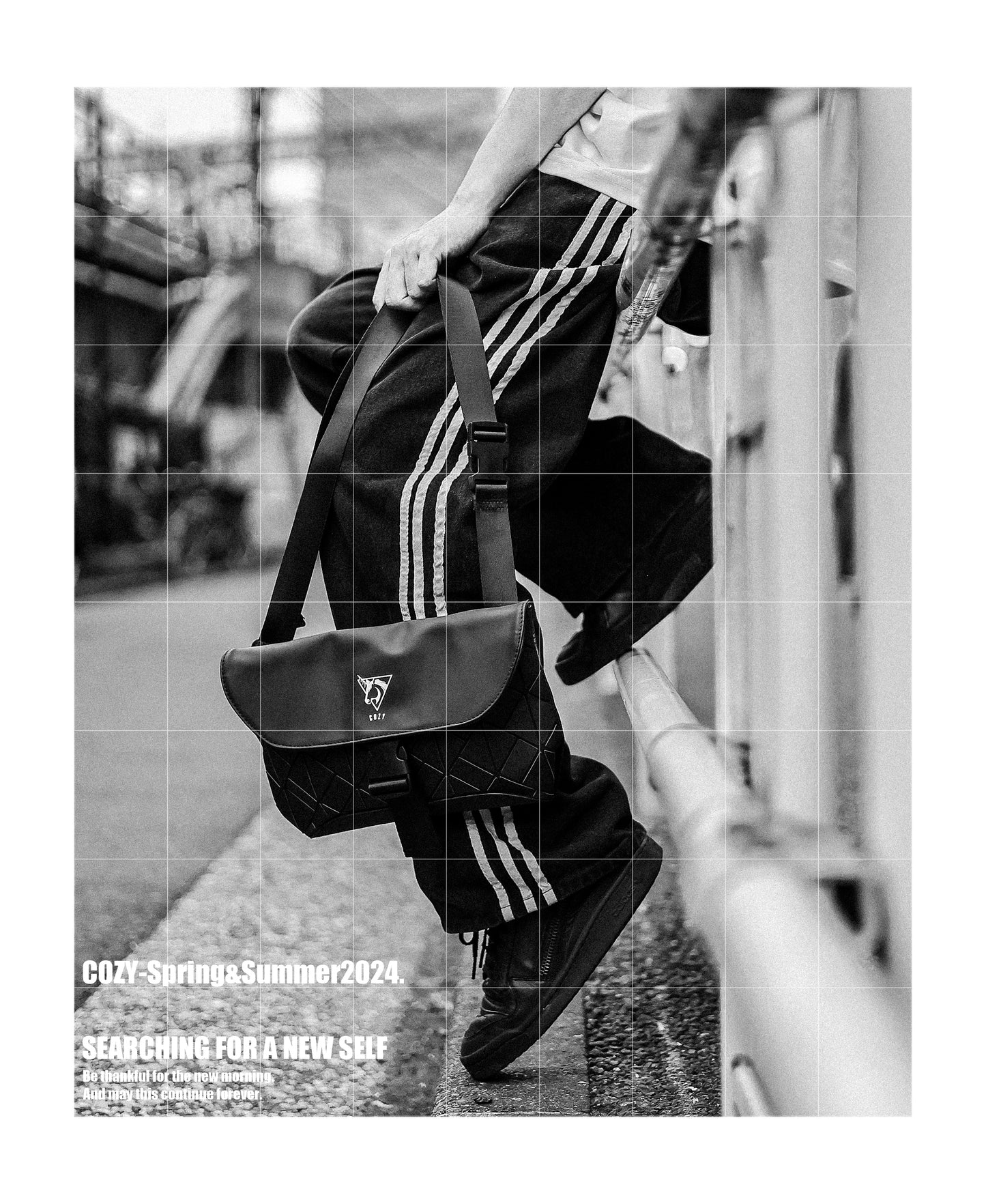 COZY GEOMETRIC Shoulder Bag
