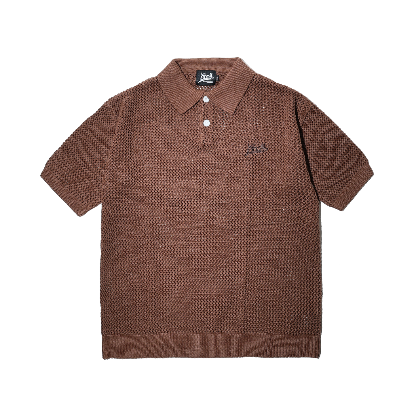 COZY Mesh Knit Polo Shirt