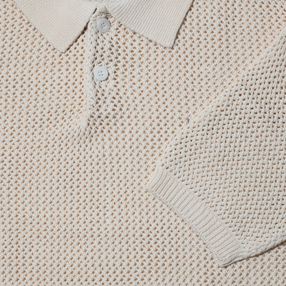 COZY Mesh Knit Polo Shirt