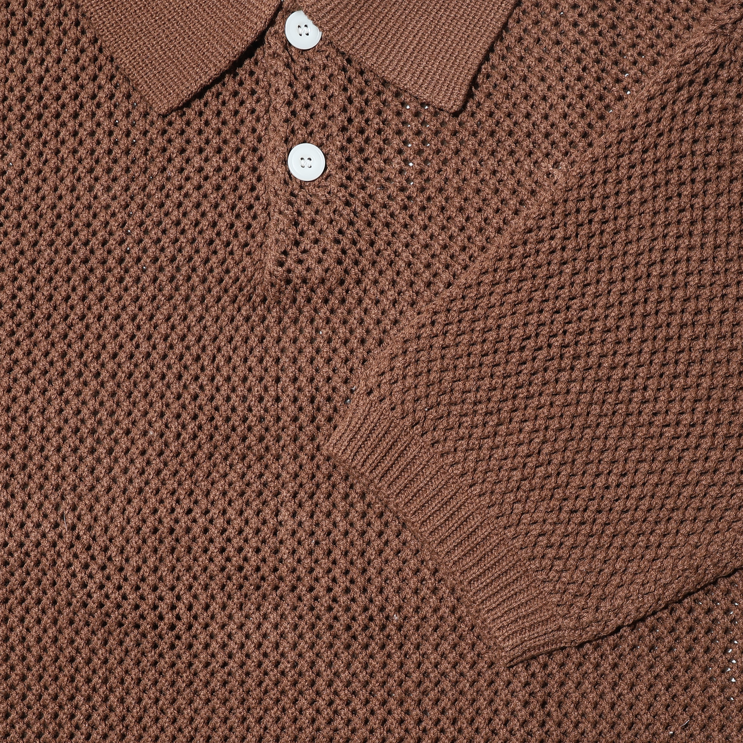 COZY Mesh Knit Polo Shirt