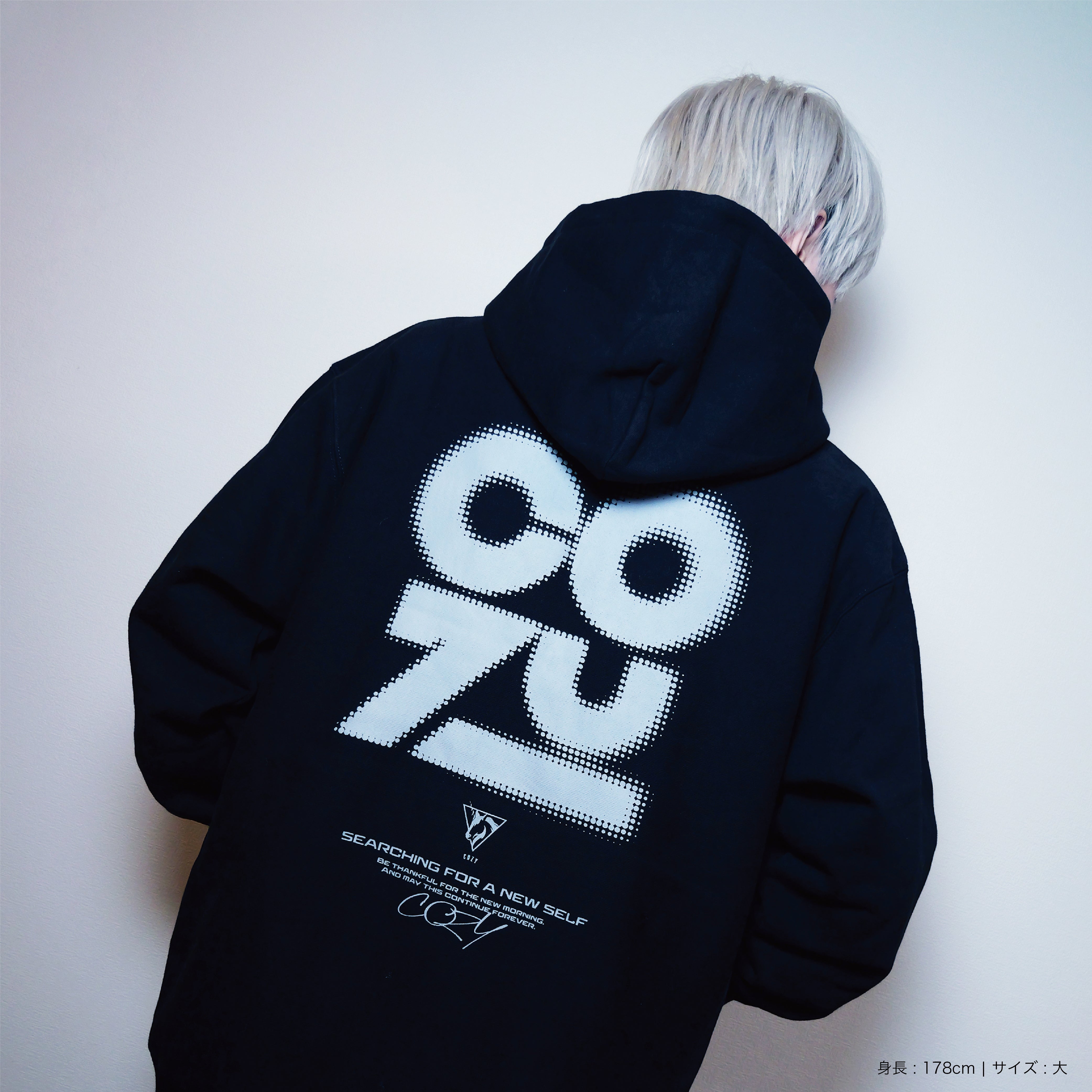 C-O-Z-Y Pullover hoodie - Black